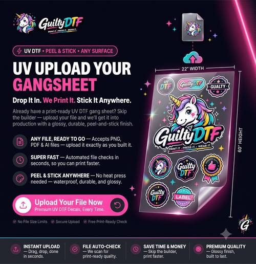 Upload UV DTF Gang Sheet